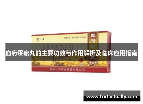 血府逐瘀丸的主要功效与作用解析及临床应用指南